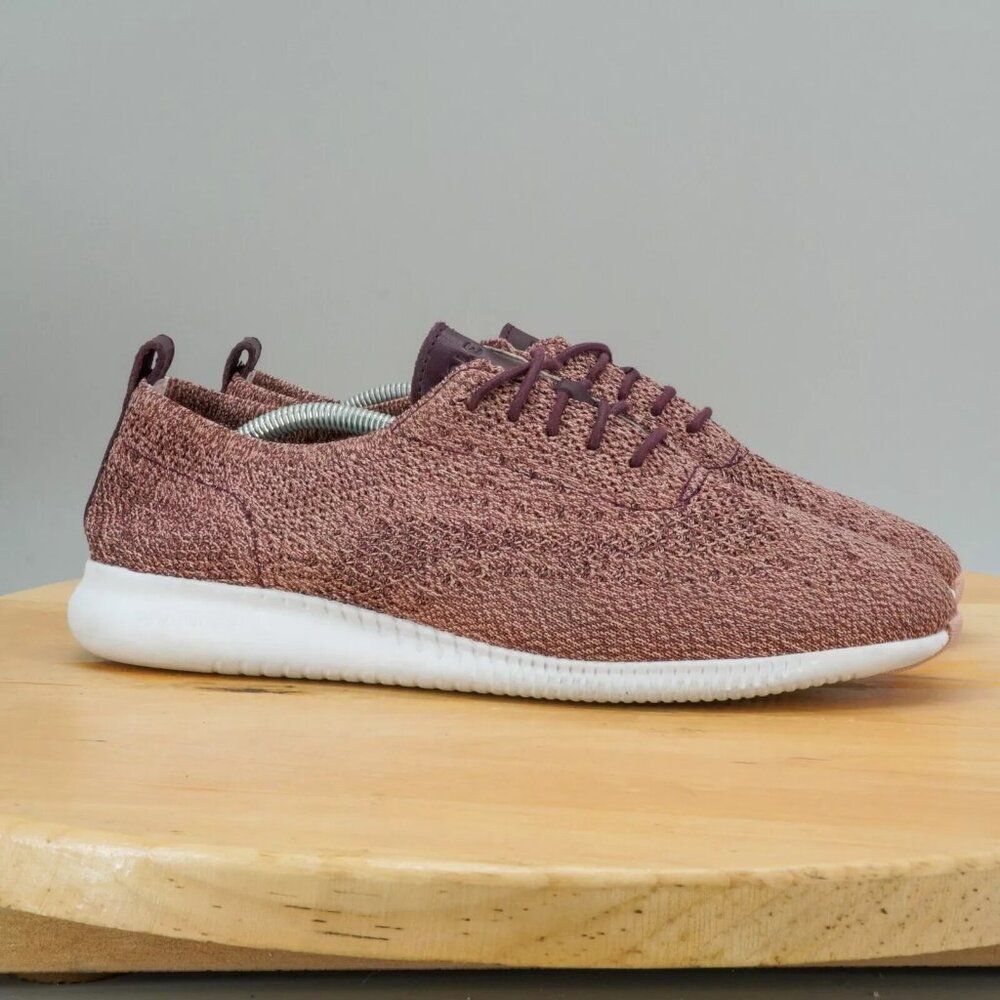 Cole Haan Zerogrand Stitchlite Womens Size 9 Shoes Pink Lace Up Low Top Comfort‎